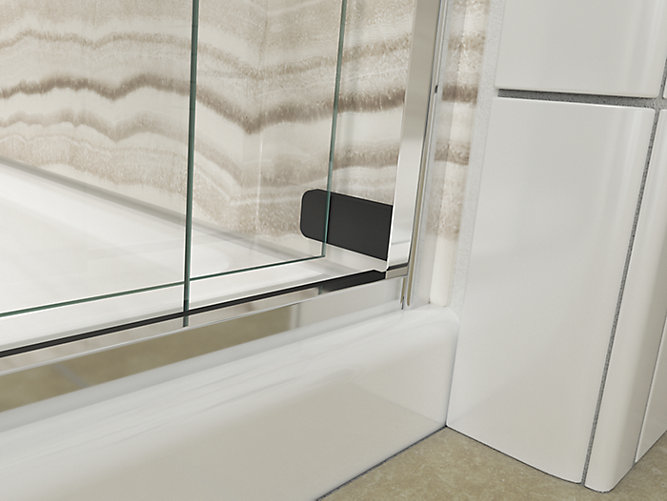 Levity Frameless Sliding Shower Door, 3 Panel Sliding Shower Door Lowe S